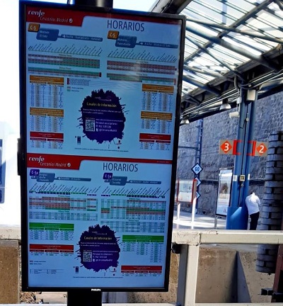 Renfe instalará pantallas digitales de información en las estaciones de cercanías y ancho métrico